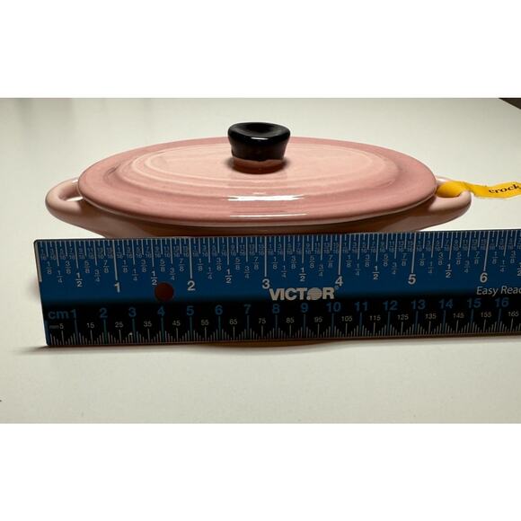 Crock Pot Wexford MINI Pink Stoneware Casserole Dish and Lid 6.7oz - Picture 6 of 6